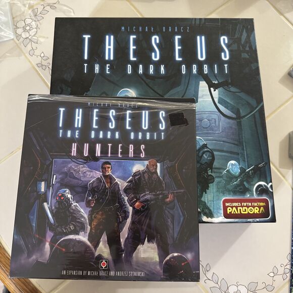 Theseus The Dark Orbit Board Game with Hunters Expansion~Michal Dracz ~New Read - Picture 2 of 10